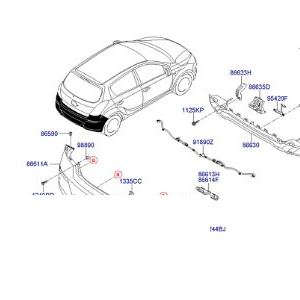 سپر عقب هیوندای I20